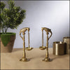 Set of 2 Brass Parrots Hanging Diya - Green Ninja
