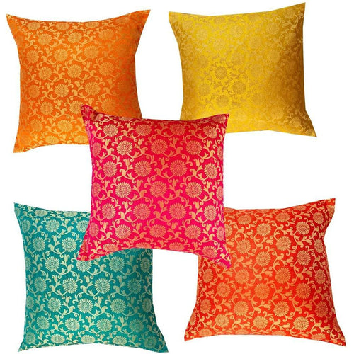 Set of 5 Shades of Red Cushion Covers - Green Ninja
