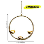 Set of Two Metal Sconce Rings - Green Ninja