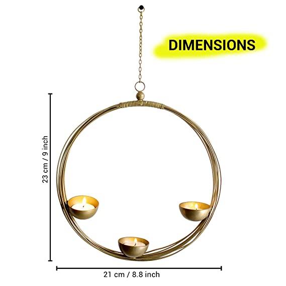 Set of Two Metal Sconce Rings - Green Ninja