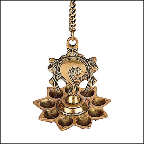 Shankh Hanging Diya - Green Ninja