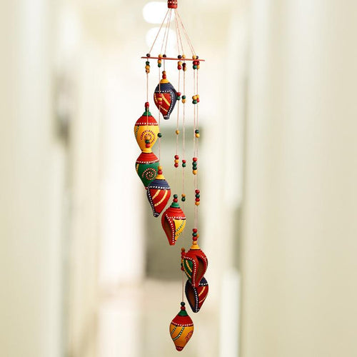 'Shankh Shaped' Hand-Painted Wind Chime - COMING SOON - Green Ninja