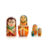 Shiva Parivar Nesting doll set - Green Ninja