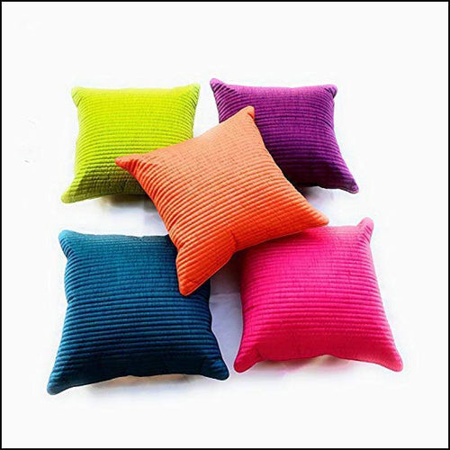 Silk Quilted Decorative Cushion Cover - Green Ninja