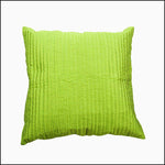 Silk Quilted Decorative Cushion Cover - Green Ninja