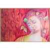 Smiling Buddha Landscape Canvas Art - Green Ninja
