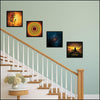 Synthetic Lord Shiva Set Abstract Painting - Green Ninja