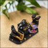Terra-cotta Hand-Painted Ganesha - Green Ninja