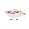 Terra-Cotta Pearl White Conch Shell Urli - Green Ninja
