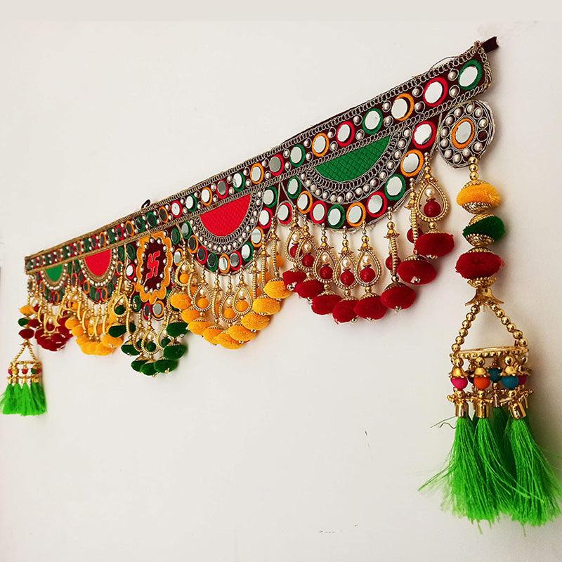 Traditional Multi Jhula Handmade Toran - Green Ninja