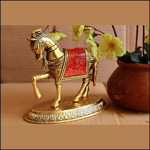 Decorative Metal Horse - Green Ninja