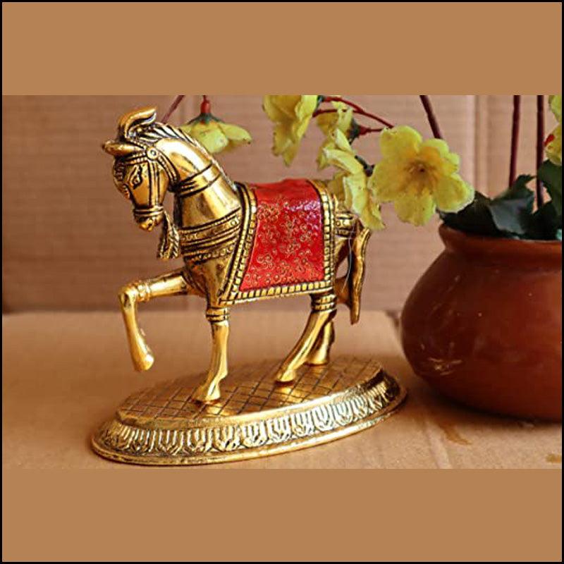 Decorative Metal Horse - Green Ninja
