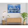 Vastu white Horses landscape canvas art - Green Ninja
