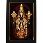 Venkateshwara Tirupati Balaji with Hrudaya Lakshmi Painting - Green Ninja