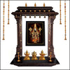 Venkateshwara Tirupati Balaji with Hrudaya Lakshmi Painting - Green Ninja
