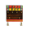 Warli Hand-Painted Key Holder In Sheesham Wood - Green Ninja