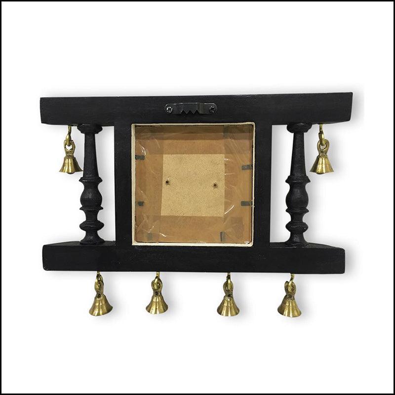 Warli Hand-Painted Key Holder With Dhokra Art - Green Ninja