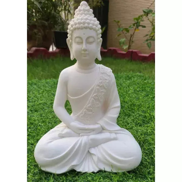 White Buddha statue - Green Ninja