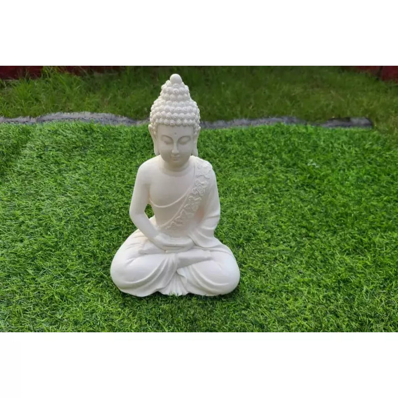 White Buddha statue - Green Ninja