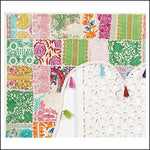 White Khambadiya Patchwork Toran - Green Ninja