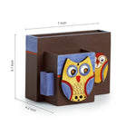Wooden Cutlery Holder - Green Ninja