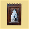 Brown Wooden Jharokha with Mirror - Green Ninja