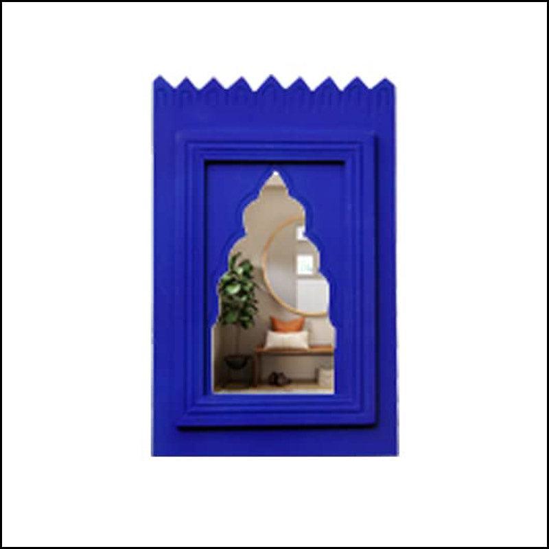Wooden Jharokha with Mirror - Green Ninja