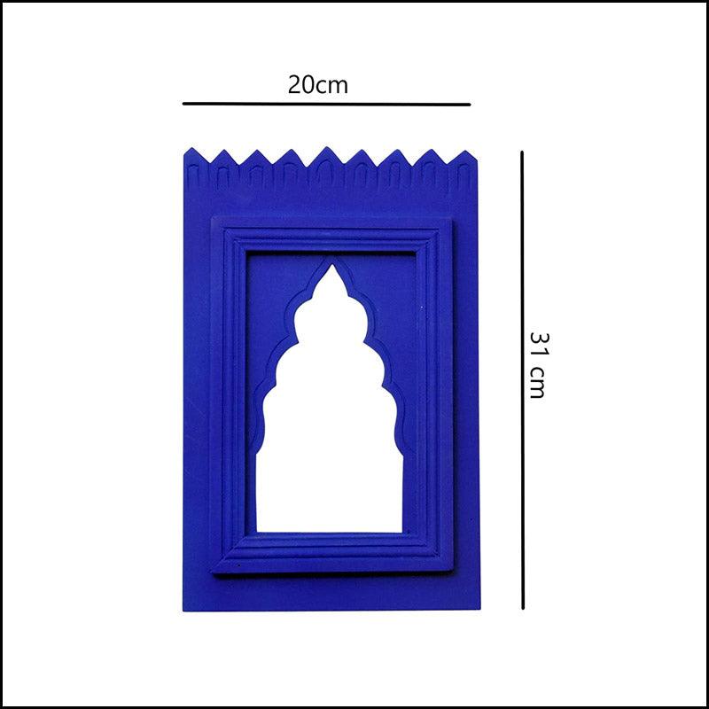 Wooden Jharokha with Mirror - Green Ninja