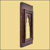 Brown Wooden Jharokha with Mirror - Green Ninja