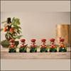 Wooden Musician Set of 6 - Green Ninja
