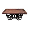 Wooden Serving Tray with Moveable Wheels - Green Ninja