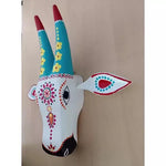 Wooden White Cow Wall Decor - Green Ninja